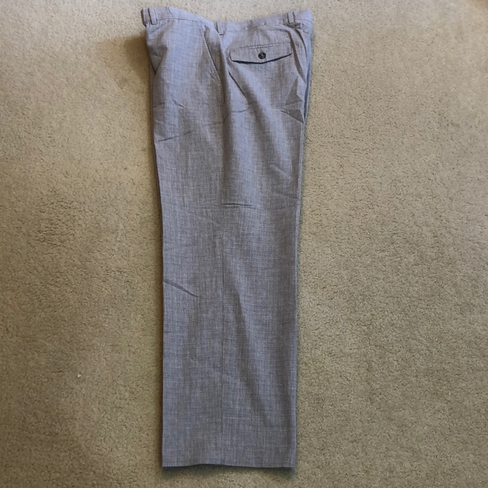 Perry Ellis dress pants grey and white.